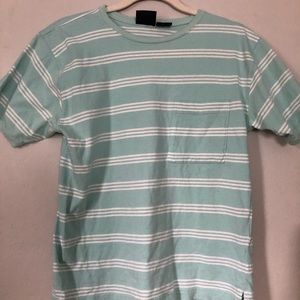 Teal and White Striped T-Shirt!